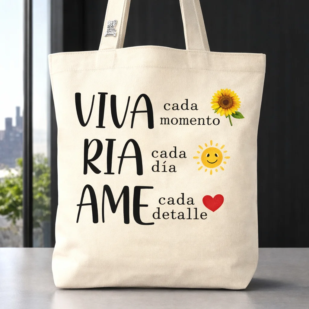 Bolsa ecológica con diseño sublimado a todo color