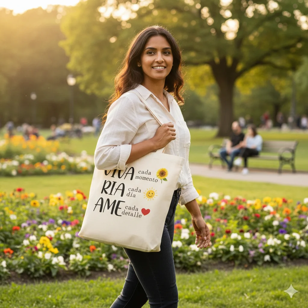 Bolsa reutilizable con estampado personalizado