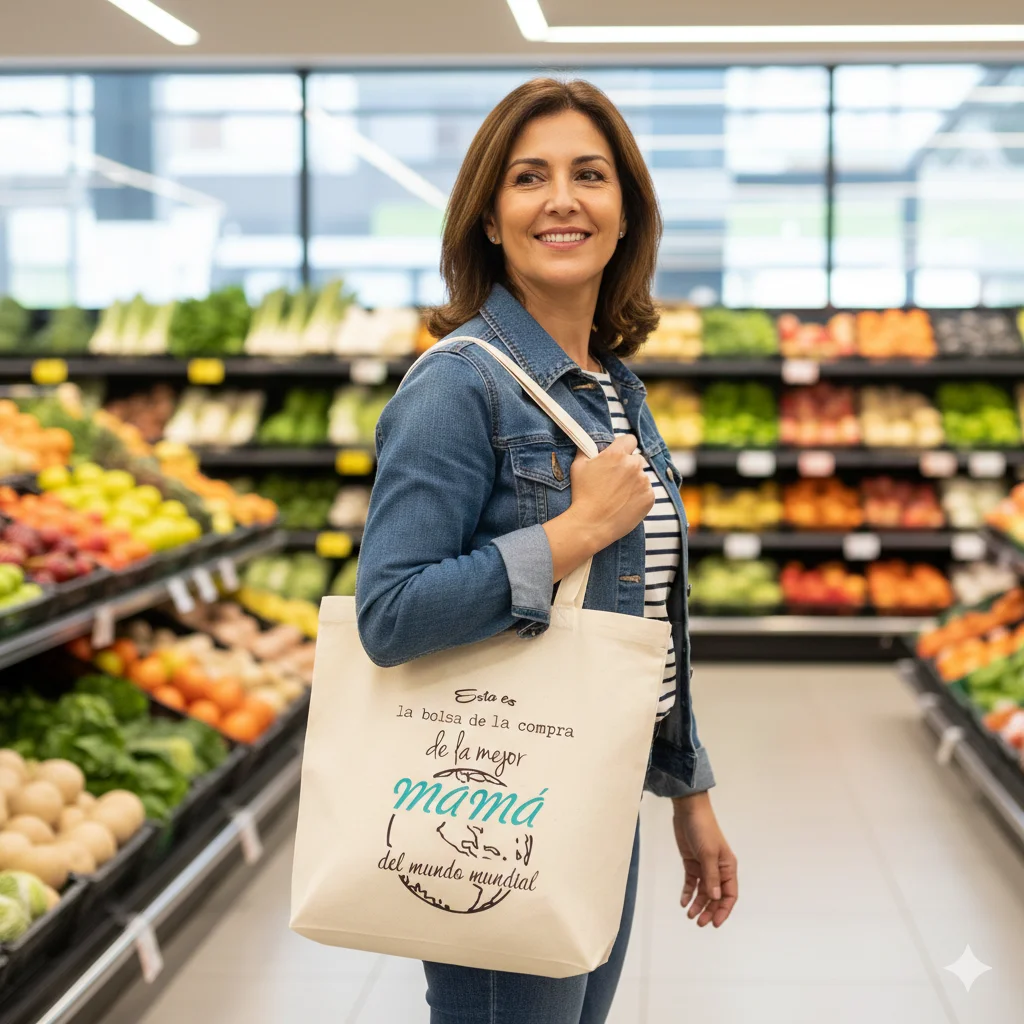 Bolsa ecológica con branding corporativo impreso