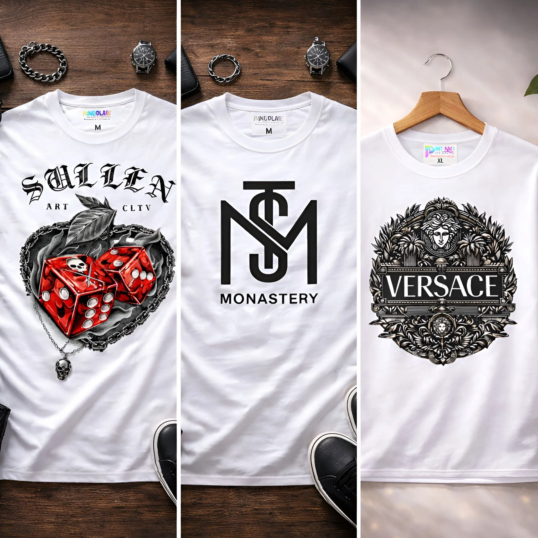 Camiseta sublimada con diseño espacial vibrante