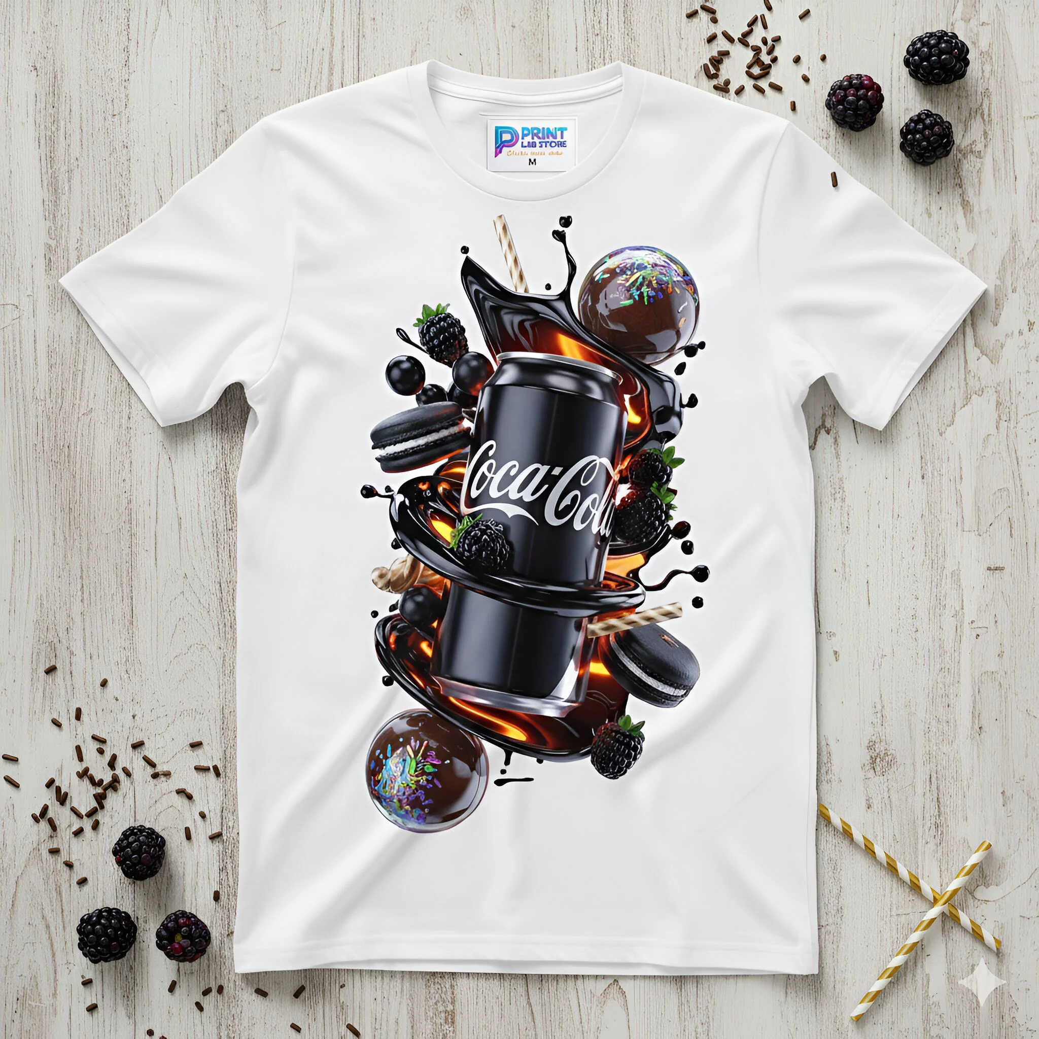 Camiseta con patrón geométrico moderno sublimado